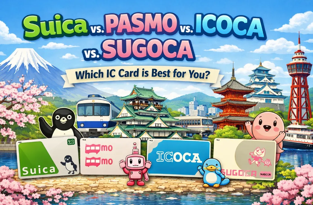 Suica vs. PASMO vs. ICOCA vs. Sugoca: Which Japan IC Card to Choose in 2026?