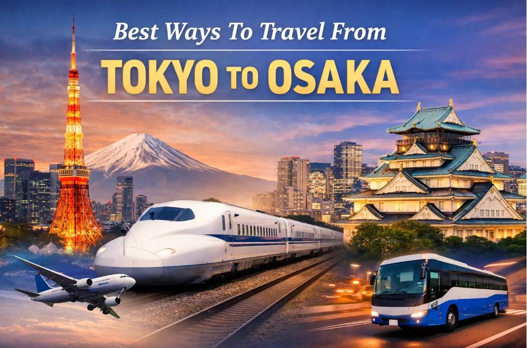 5 Best Ways To Travel From Tokyo To Osaka (2026): Time, Cost, Pros/Cons & How to Book
