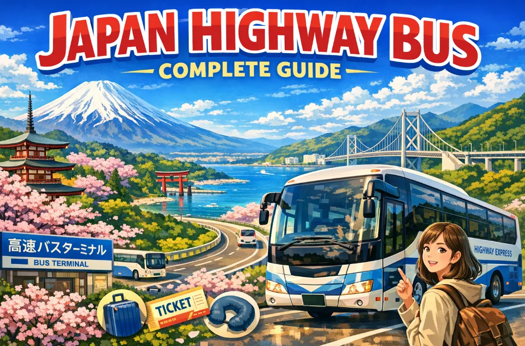 Japan Highway Bus Complete Guide 2026: Booking & Tickets, Major Routes, Seating,Luggage Rules