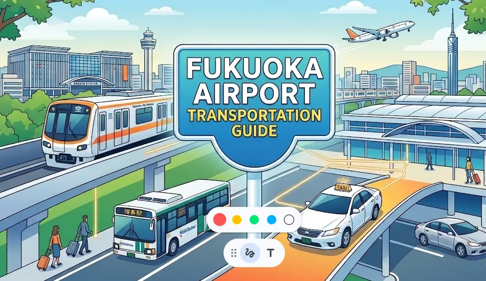 Fukuoka Airport Transportation Guide 2026: How to Take, Time & Fare, Inter-Terminal Shuttle