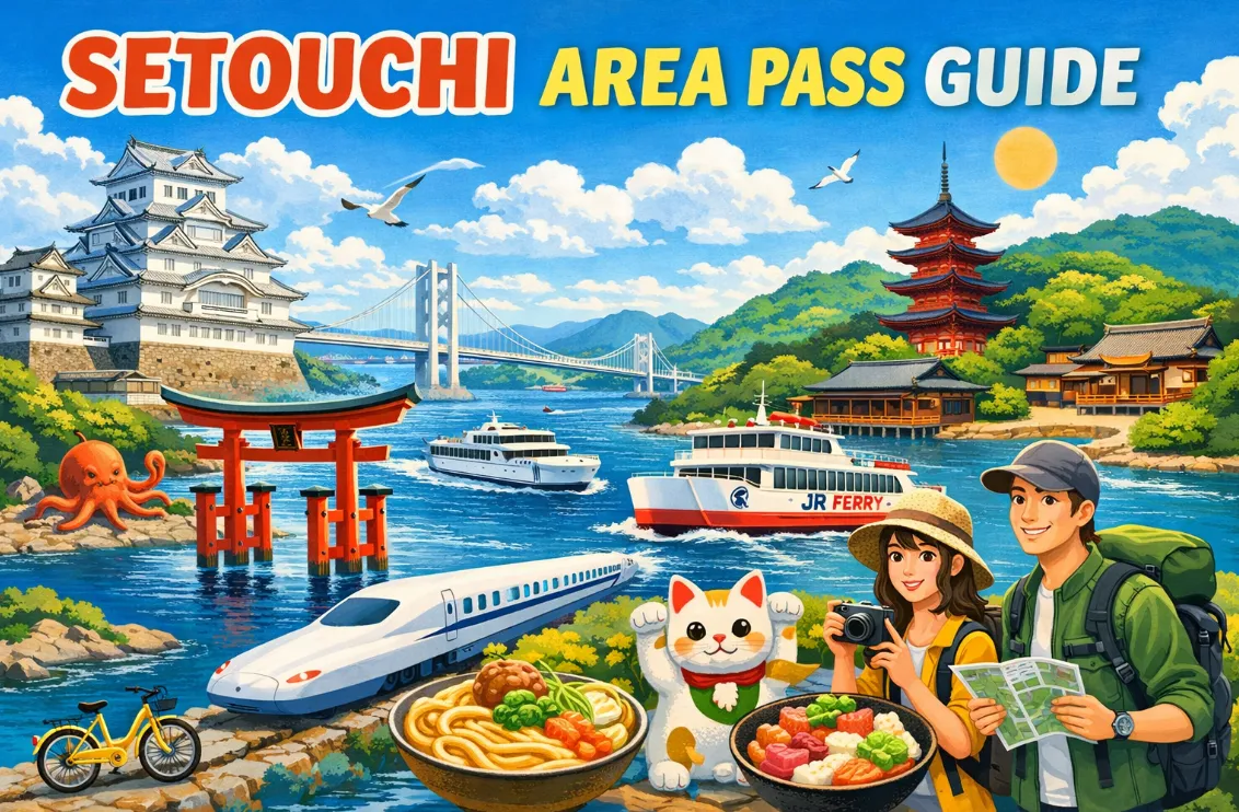 Setouchi Area Pass Guide 2026: How to Buy, Use, Reserve Seats & Best Itineraries