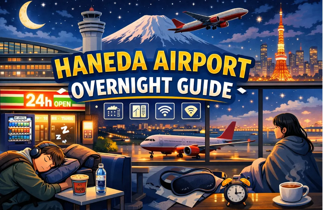 Haneda Airport Overnight Guide 2026: The Best Free Sleep Spots & Premium Lounges (Rest, Work & Shower)