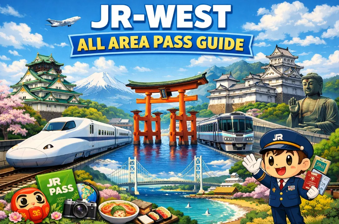 JR-WEST All Area Pass Guide 2026: How to Buy, Use, Reserve Seats & Best Itineraries
