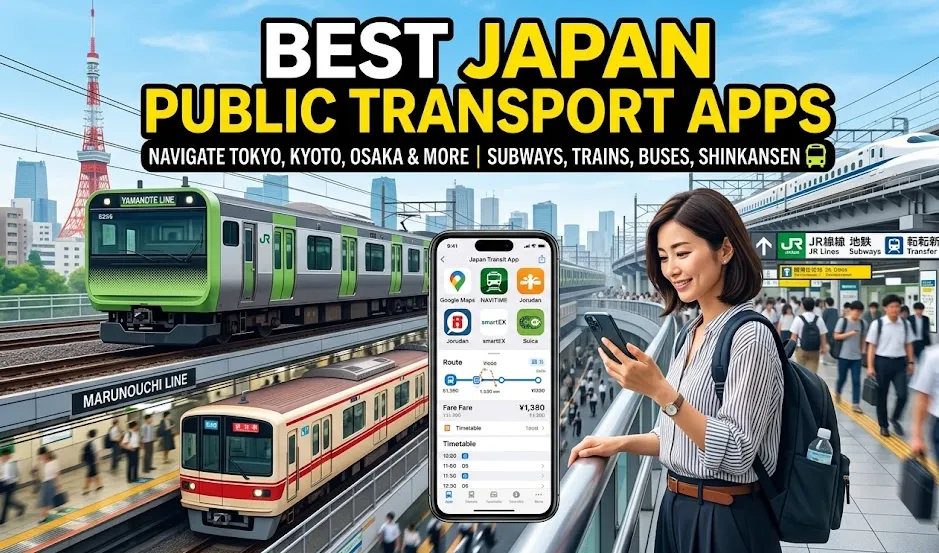 6 Best Japan Public Transport Apps: Navigate Stations, Plan Routes, Buy Shinkansen Tickets & More