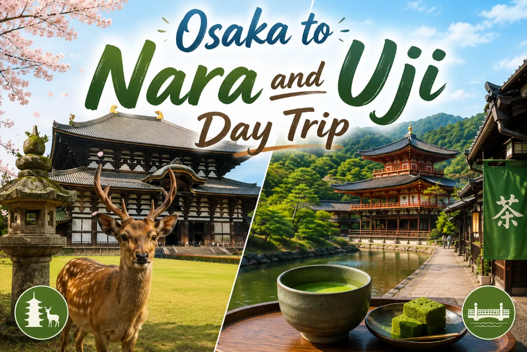 Osaka to Nara and Uji Day Trip 2026: Train Routes, JR Passes & Best Itinerary