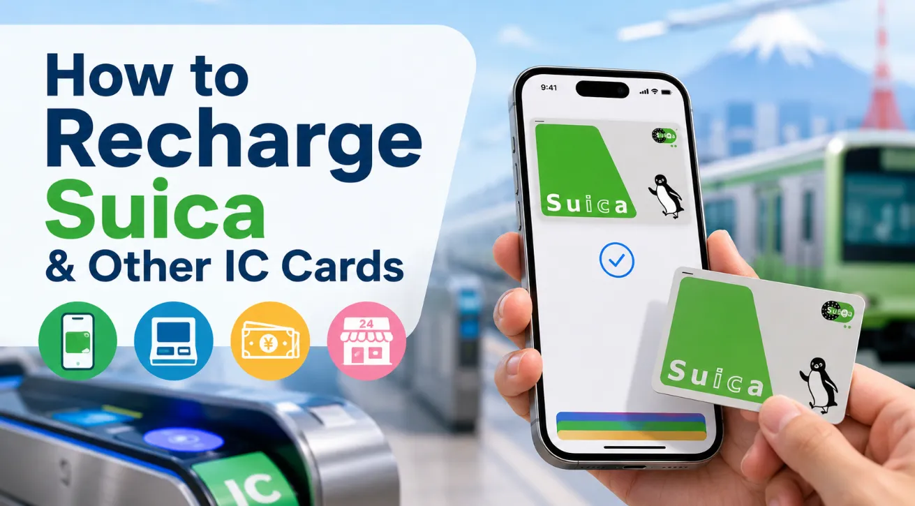 How to Recharge Suica & Other IC Cards in Japan 2026: Apple Pay & Cash Hacks