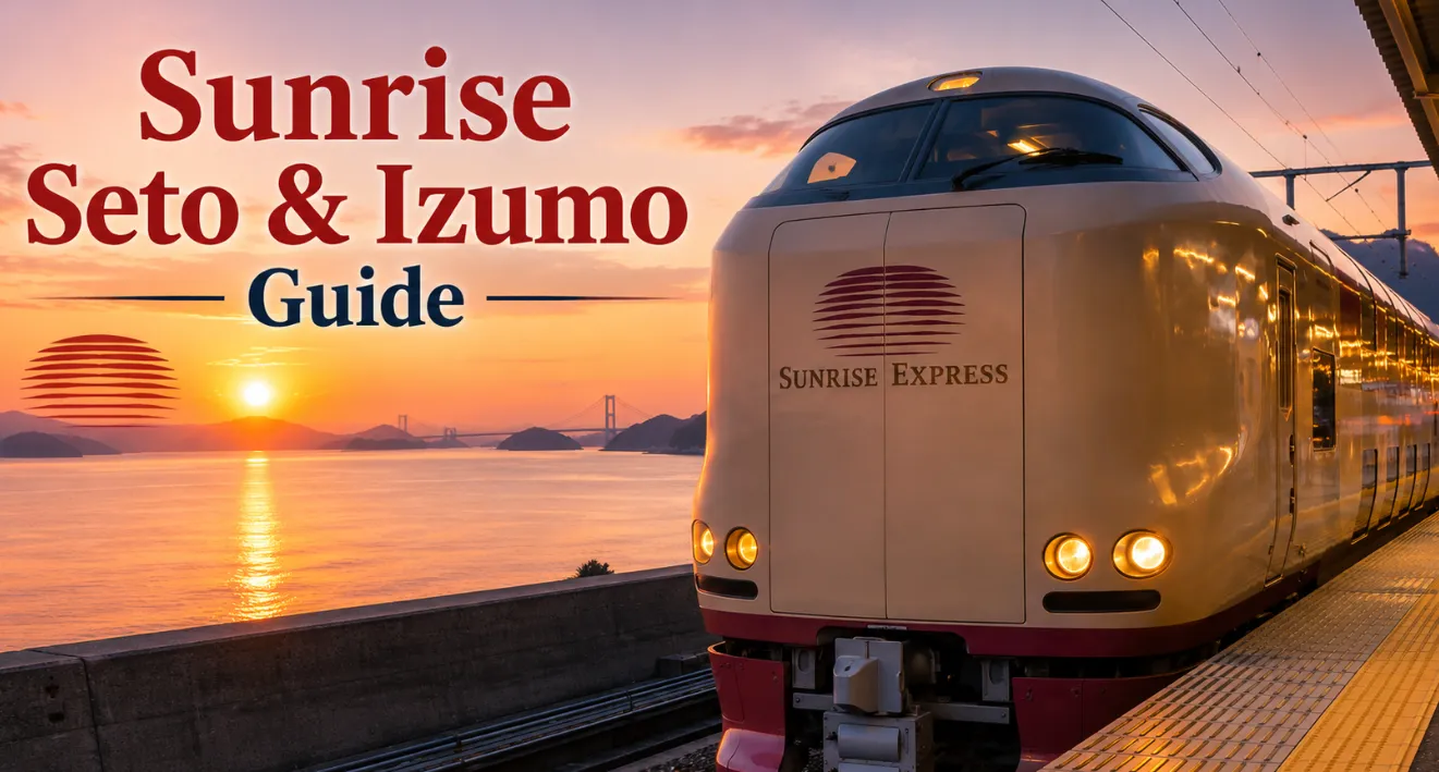 Sunrise Seto & Izumo Guide 2026: Tickets, JR Pass, Shower Cards & Nobinobi Beds